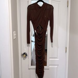 Bardot Aaliyah chocolate dress